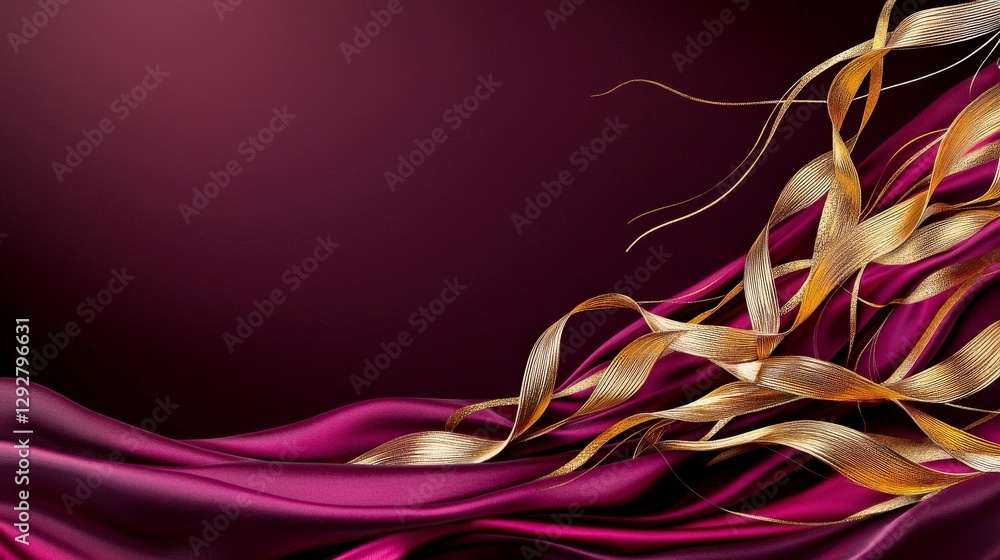 Aufkleber dynamic thai krua wan patterns flowing in vibrant colors digital art abstract elegant creative conce