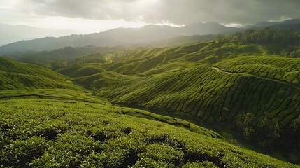 Fototapeta premium Tea plantation Cameron highlands Malaysia