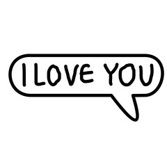 Illustration of a Speech Balloon with 