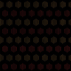 hexagons of hand drawn stripes. black, brown, red repetitive background. vector seamless pattern. geometric fabric swatch. wrapping paper. continuous design template for textile, linen, home decor