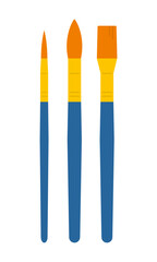 絵筆セット／ベクターイラスト