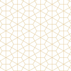 Abstract Vector Golden Line Art Pattern Background