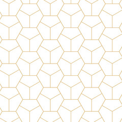 Abstract Vector Golden Line Art Pattern Background