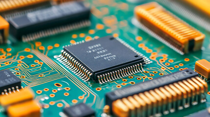 Innovative circuit board designs transforming the electronics industry close-up technology-focused macro view modern concept