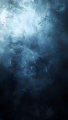 Fototapeta premium Dark swirling abstract texture evokes deep ocean depths