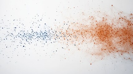 Abstract Colorful Dust Explosion on White Background Capturing the Essence of Dynamism and Beauty through Particulate Matter in Motion