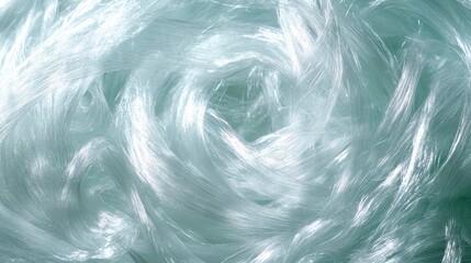 Abstract image of swirling, translucent fibers. Ideal for backgrounds, textures, or representing concepts like flow and interconnectedness.