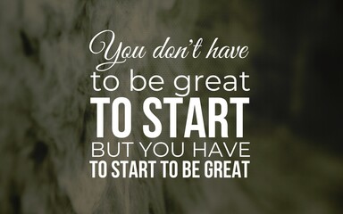 Motivational quote inspiring action digital space graphic design abstract background upbeat concept...
