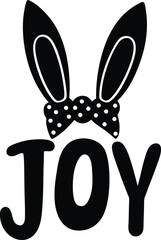 Obraz premium t shirt, design, of, cartoon, bunny, ears, peeking, over,