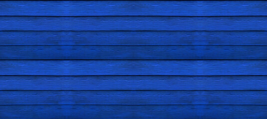 Seamless pattern of Navy Blue wood plank texture background for design or wallpaper. Dark blue wooden wall, repeat pattern. Copy space for text. Advertising space. Horizontal background.