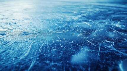 Naklejka premium Icy surface with scratches and snow. Perfect for winter, cold, or skating themes.
