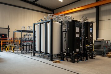 A major setup of reverse osmosis and nanofiltration membranes for treating water