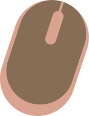 Wireless Mouse in Pink and Brown
