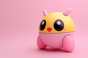 Adorable Assistant Symbolizing Innovation and Technology