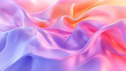 Fototapeta premium Colorful, flowing fabric, abstract design