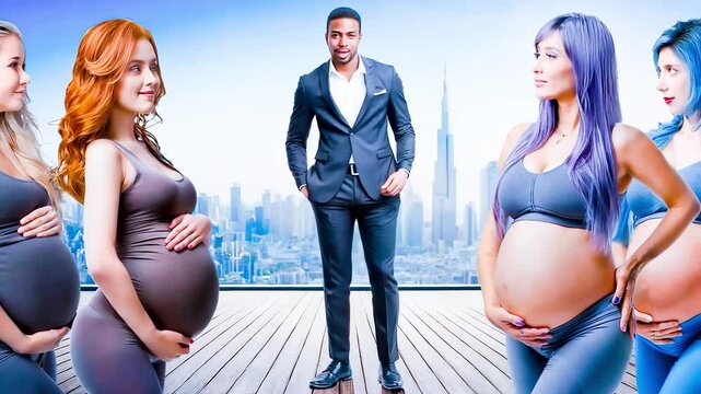 pregnant fantasy immigration success interracial company fear