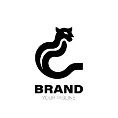 Jaguar Logo. Jaguar Logo Design. Jaguar Logo Brand. Jaguar Logo Vector Design Isolated on White Background