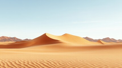 Desert sand dunes. landscape background