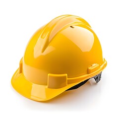 Fototapeta premium Bright Yellow Hard Hat Safety Helmet Construction Worker Protection Equipment