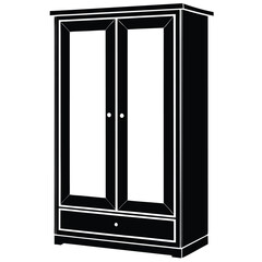 Modern Minimalist Wardrobe Vector Illustration | AI, EPS File