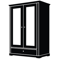 Modern Minimalist Wardrobe Vector Illustration | AI, EPS File