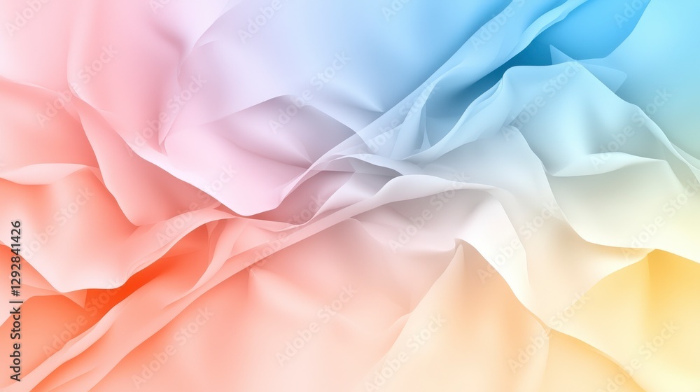 Leinwandbilder abstract gradient background with soft pastel transitions digital art smooth texture colorful palett
