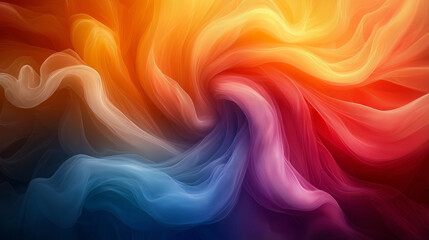 Obraz premium 渦巻く虹