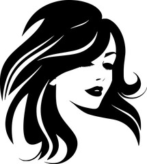 Graceful Woman Silhouette – Minimalist Beauty Illustration