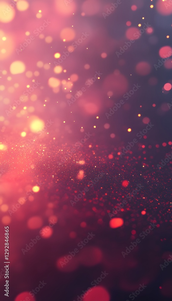 Poster abstract sparkling particles create a dreamy and ethereal background