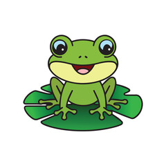 green frog cartoon