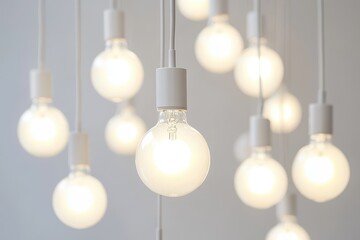Bright white room with panel lighting overhead