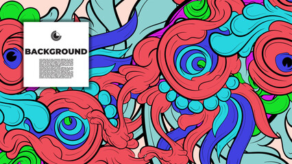 Vibrant Abstract Pattern Collection with Placeholder Text for Web Design, Landing Pages, Social Media, and Print Templates – High-Quality Stock Graphics