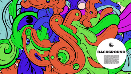 Vibrant Abstract Pattern Collection with Placeholder Text for Web Design, Landing Pages, Social Media, and Print Templates – High-Quality Stock Graphics