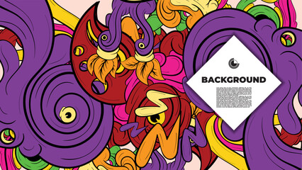 Beautifully designed colorful abstract vector background featuring fractal shapes, perfect for poster, banner, and fabric print applications.