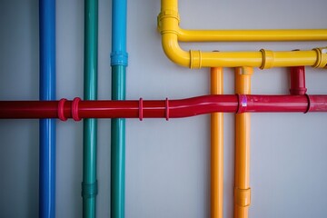 cable conduits on walls