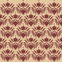 Luxury Damask Pattern – Elegant Ornate Design for High-End Interiors and Fashion Indulge in timeless sophistication with this exquisite damask pattern, meticulously crafted