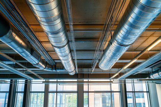 Ceiling air duct and conditioning pipeline system
