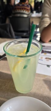 ice juice in a glass