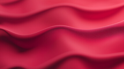 Obraz premium Crimson Wave: A close-up shot of flowing, rippling crimson fabric creating a visually captivating display.