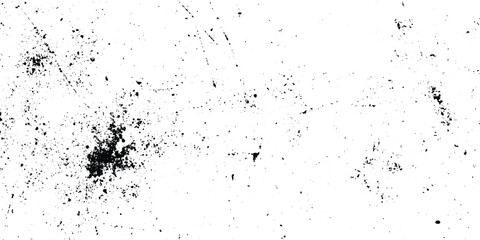 grunge and scratched grainy overlay texture, dusty dot and scratched texture, monochrome texture with various black scratches and stains, Distress Overlay Texture of rusty grunge surface with stains.