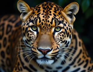 Obraz premium Star Tiger whose skin is filled with round patterns and contrasting colors, its mysterious nature, every step is agile, reflecting strength and elegance in one body