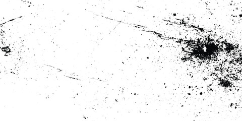 grunge and scratched grainy overlay texture, dusty dot and scratched texture, monochrome texture with various black scratches and stains, Distress Overlay Texture of rusty grunge surface with stains.