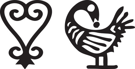 Sankofa Adinkra African symbol for retrieval.