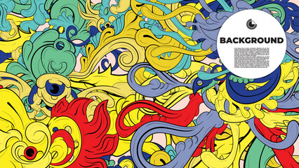 Dynamic vector wallpaper with colorful fractal patterns and layouts, perfect for your poster, banner, and fabric print needs.