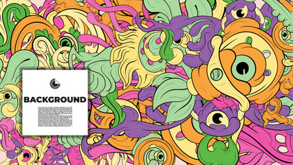 Fototapeta premium Dynamic vector wallpaper with colorful fractal patterns and layouts, perfect for your poster, banner, and fabric print needs.