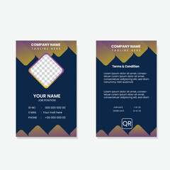 corporate identity card minimalistic