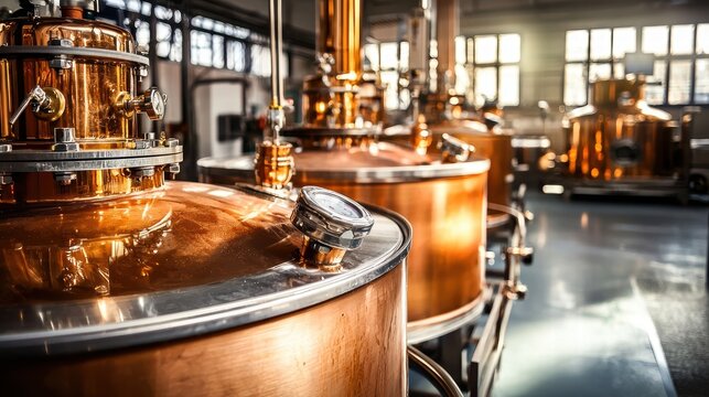 Key machinery required for efficient brandy manufacturing operations.