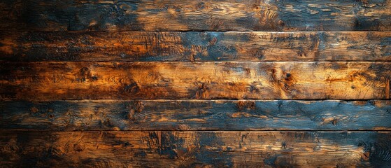 Rustic wooden texture with rich blue and brown tones