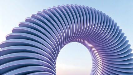 Naklejka premium 3d render of an abstract background, 3d render of abstract detailed shape. Dynamic futuristic background.