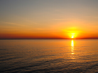 Fototapeta premium sunset in the sea